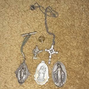 Pendants religious and pins